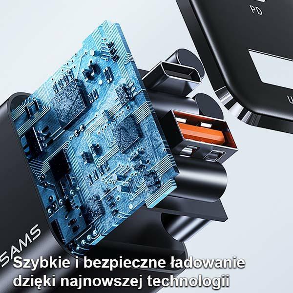 Productafbeelding Usams 33W Dubbele Poorten GaN Mini Snelle Lader (33 W)