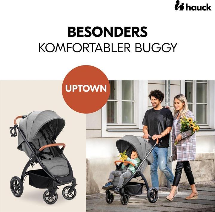 Actual product image Hauck Buggies & pushchairs Buggy & pushchair UpTown Black (with reclining function)