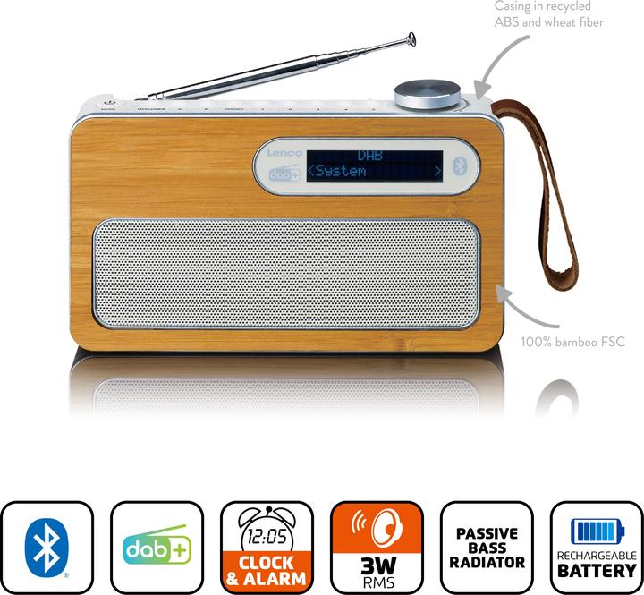 Image du produit Lenco PDR-040 (FM, DAB+ DAB, Bluetooth)