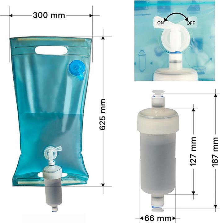 Produktbild Naturewater NW-5-EWP 4-Stufen Notfall-Wasseraufbereiter 10L Beutel Wasserfilter