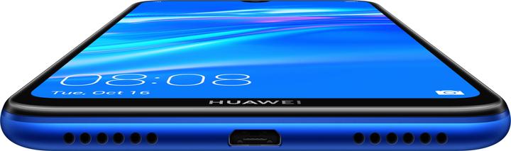 Actual product image Huawei Y7 2019 aurora blue (32 GB, Aurora Blue, 6.26", Hybrid Dual SIM, 13 Mpx, 4G)