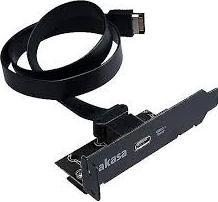 Actual product image Akasa Low Profile PCI Bracket Adapter, USB 3.1 Type C