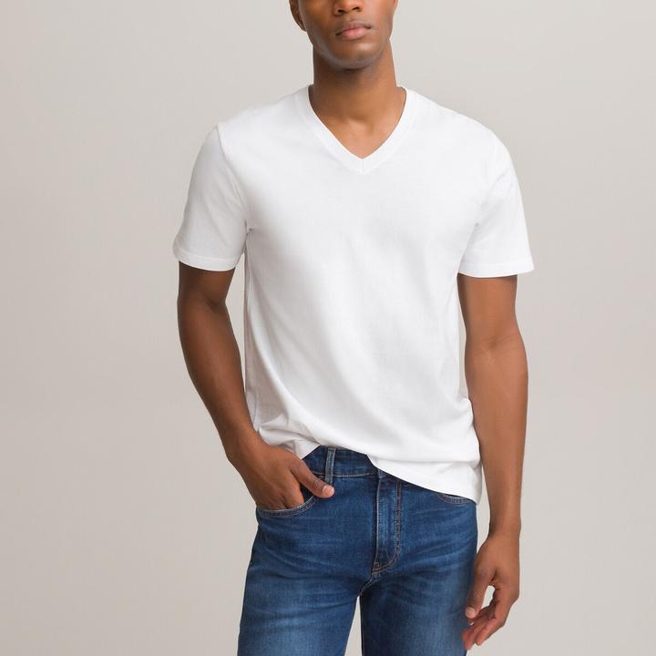 Immagine prodotto La Redoute Collections T-Shirt mit V-Ausschnitt (M)
