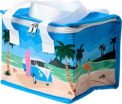 Actual product image Bekos Kühltasche aus recycelten PET-Flaschen - RPET, VW T1 Bulli Waves