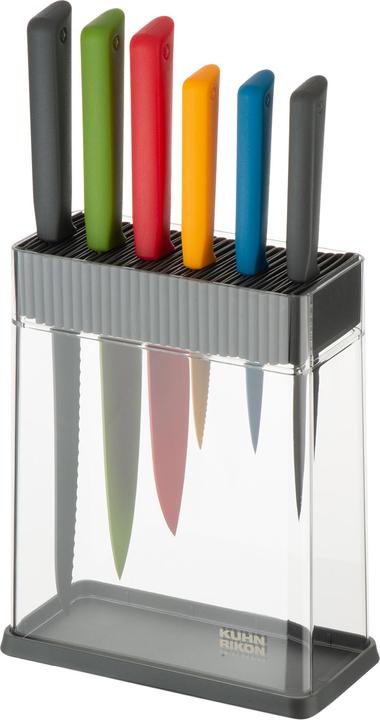 Kuhn Rikon Colori+ Messer und Block Set 7-teilig