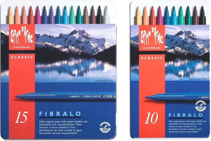 Immagine prodotto Caran d'Ache Fibralo Metallschachtel (Multicolore, 10 x)
