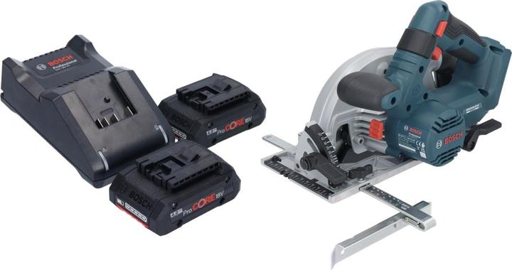 Produktbild Bosch Professional Bosch GKS 18V-57-2 Professional Akku Handkreissäge 18 V 165 mm Brushless + 2x ProCORE Akku 4,0 Ah +