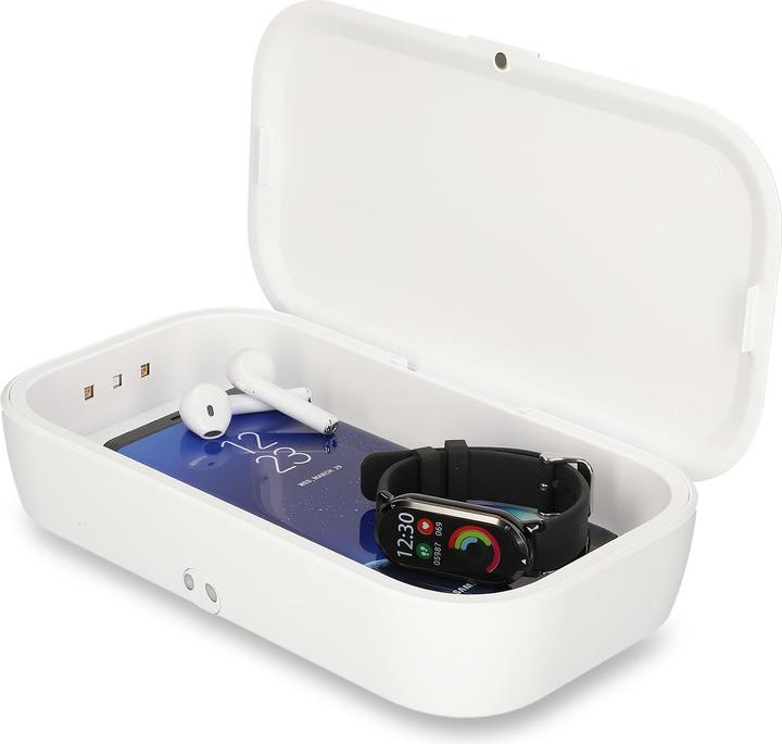 Immagine prodotto KSIX Sterilizzatore UV Light Box con caricatore wireless 10W