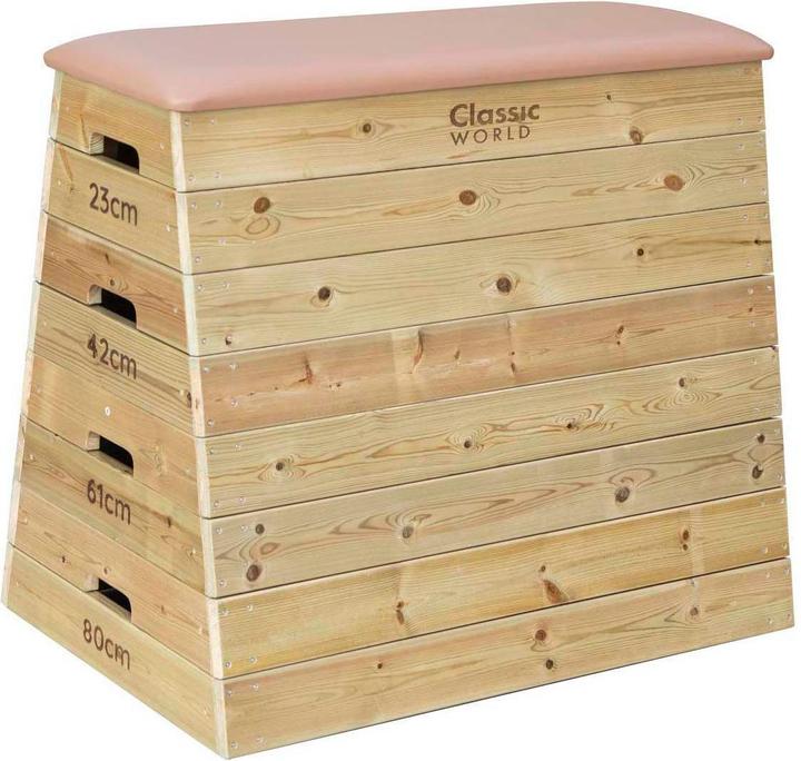 Actual product image Classic World Sprungkasten aus Holz mit 4 Schichten und Höhenverstellung