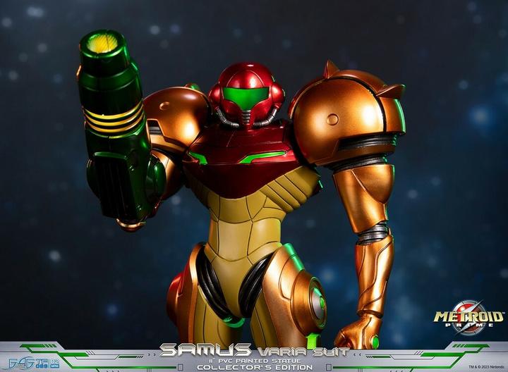 Actual product image First 4 Figures Metroid Prime PVC Statue Samus Varia Suit Collector's Edition 27 cm