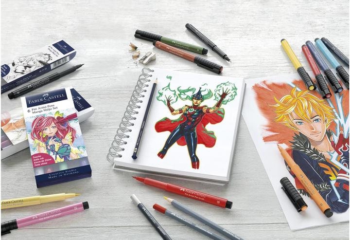 Immagine prodotto Faber-Castell Pitt Artist Pen Manga (Nero, 4 x)