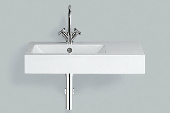 Actual product image Alape wash basin WT.PR800H.L, rectangular W: 800mm H: 143mm D: 405mm, 4205000000, white (405 mm, 800 mm)