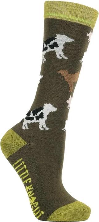 Actual product image Hy Equestrian Childrens/Kids Farm Collection Tractor Bamboo Boot Socks (Pack of 3) (pack of 3, 25 - 31)