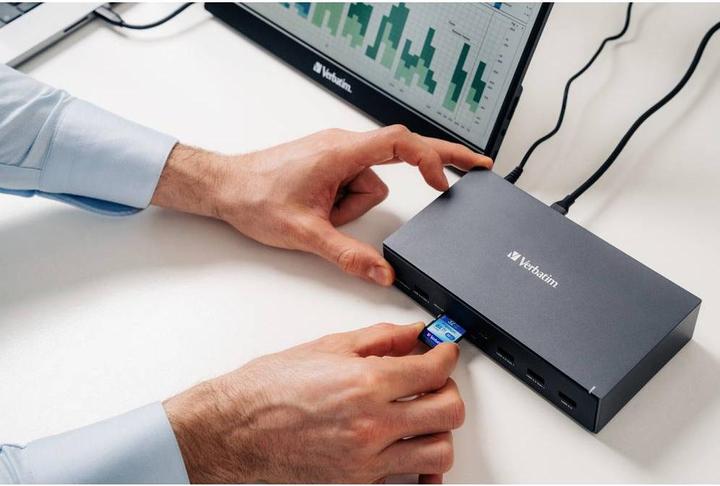 Actual product image Verbatim USB-C Pro Docking Station 17 Port CDS-17 (USB-C, 17 Ports)