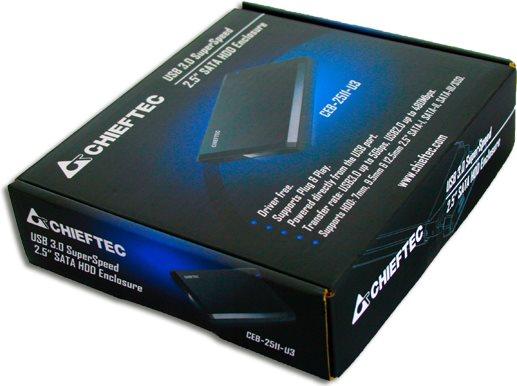 Actual product image Chieftec ALU.BOX FOR 2.5" HDD 12.5mm SATA->USB3.0 (2.5")