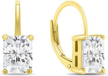 Brilio Silver - Beautiful gold-plated earrings with zircons EA937Y