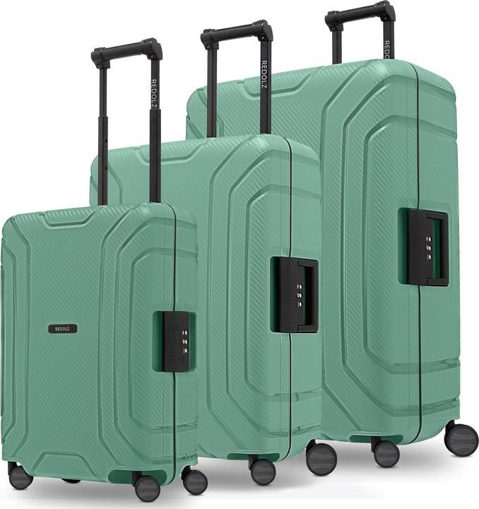 Redolz Essentials 15 4-Rollen Kofferset 3-tlg. mit Dreipunkt-Verschluss (210 l, XL (ab 115l))
