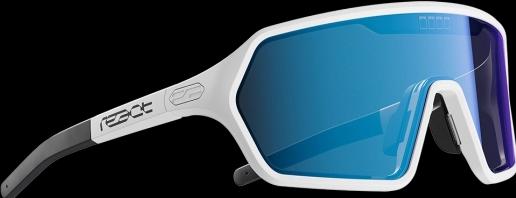 Immagine prodotto React rev sky/white Sonnenbrille schmal (blu-bianco metallizzato, Rivestimento a specchio blu)