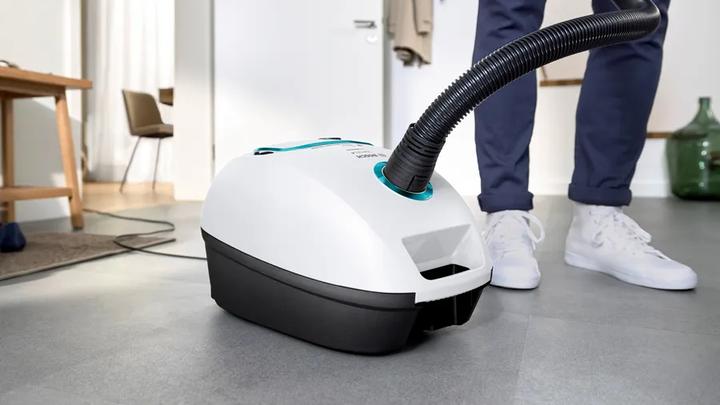 Actual product image Bosch Hausgeräte Series 4, Vacuum cleaner with bag, ProHygienic, White, BGD41HYG