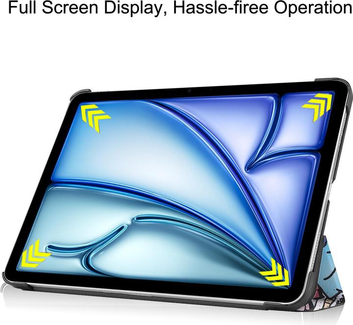 Produktbild Lobwerk Cover für Apple iPad Air 10.9 2020/2022 4/5 Generation iPad Air 11 2024 M2 11 Zoll Slim Schutzhülle (X)