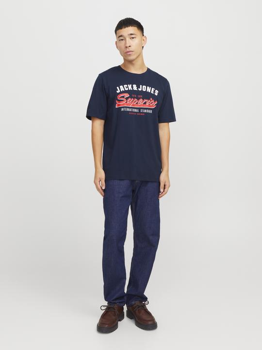 Actual product image Jack & Jones Jjelogo Tee Ss O-Neck 2 Col Ss25 Sn (XS)