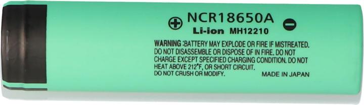 Actual product image Panasonic Akku NCR18650A ungeschützt (3100 mAh)
