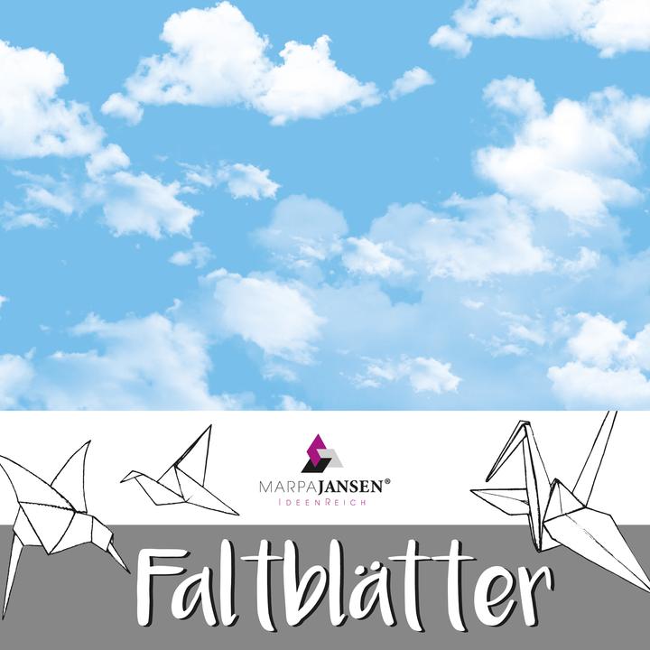 Actual product image MarpaJansen Faltblätter "Wolken", 15 x 15 cm, 60 Blatt (80 g/m², 60 x)