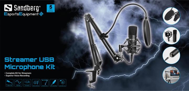 Productafbeelding Sandberg Streamer USB Microfoon Kit