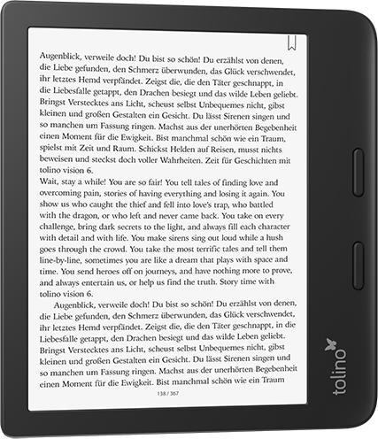 Image du produit tolino vision 6 (7", 16 Go, Noir)