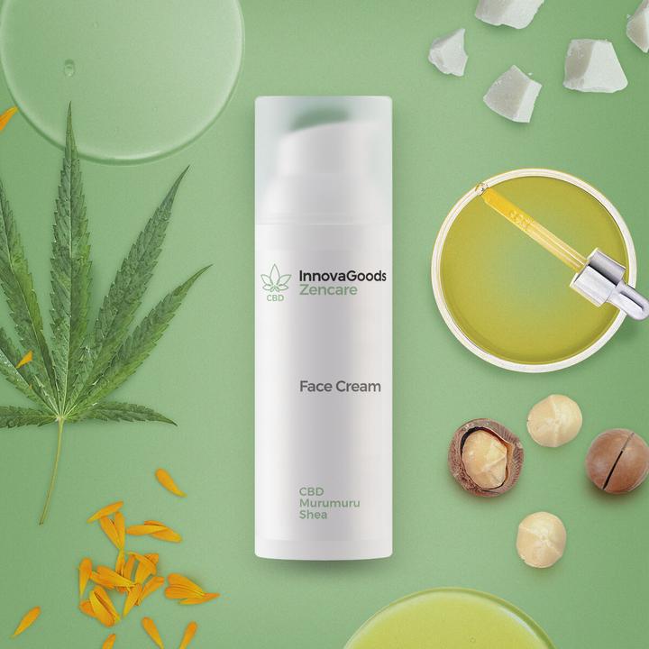 Actual product image InnovaGoods Moisturising cream CBD Zencare 50 ml (50 ml, 24h cream)