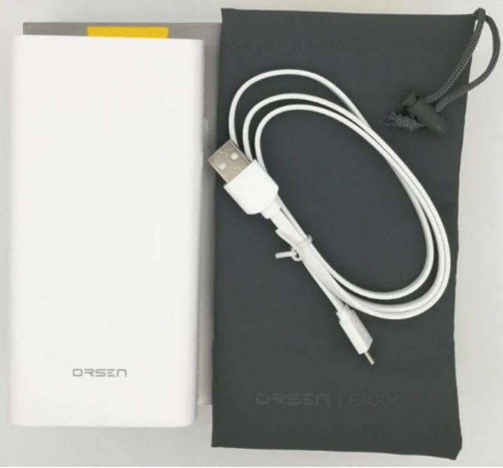 Produktbild Orsen E39 Power Bank 20000mAh Baltas (20000 mAh, 74000 Wh)