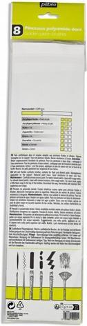 Produktbild Pebeo 8 flacher ML-Pinsel + runder Poly-Do