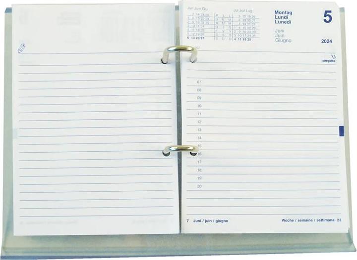 Produktbild Simplex Umlegeblock gelocht (12 x 17 cm, Deutsch, Englisch, Italienisch, Französisch)