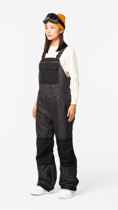 Actual product image Dreamscape Snowboard trousers dungarees adults waterproof - 500 black (L)