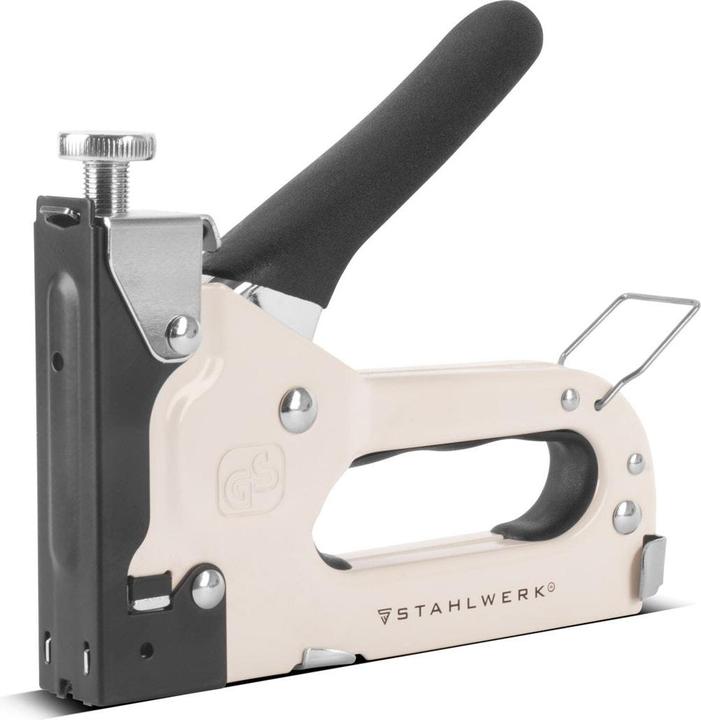 Produktbild Stahlwerk Handtacker Set mit Tacker Klammerentferner + 1500 Klammern und Nägel