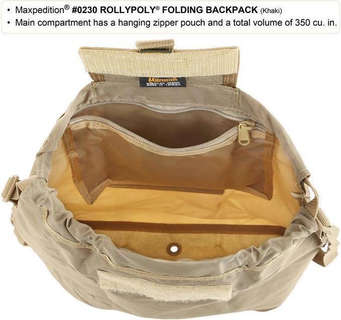 Actual product image Maxpedition Rollypoly Folding Backpack