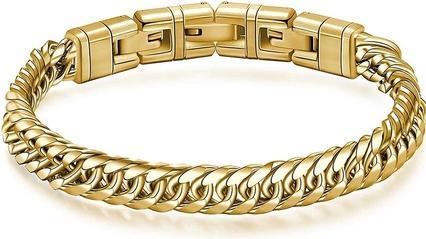 Produktbild Brosway Naxos BNX12 timeless menÂ's gold-plated chain bracelet
