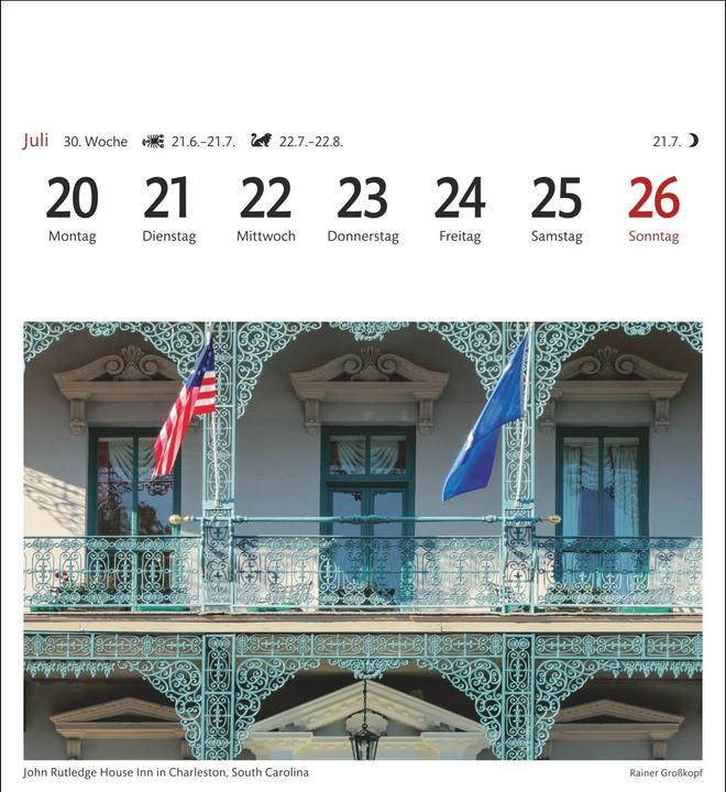 Produktbild Harenberg USA Sehnsuchtskalender 2026 - Wochenkalender mit 53 Postkarten (Deutsch)