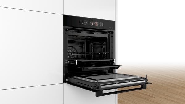 Produktbild Bosch Hausgeräte HNG8764C7-Serie | 8, Einbaubackofen mit zusätzlichen Dampf- und Mikrowellenfunktionen, Carbon Black