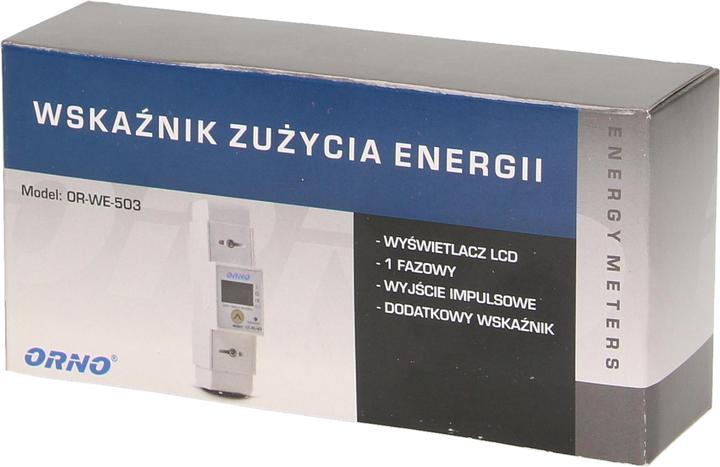Image du produit Orno 1 Fazowy Wskaźnik Zużycia Energi