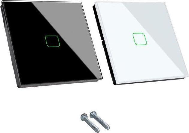 Produktbild Maclean Smart WiFi Touch Lichtschalter kompatibel mit Tuya APP Wallschalter Glasschalter mit farbwechselnder