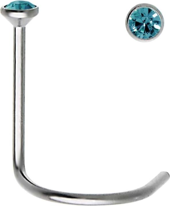 Bijouteria Nasenpiercing (Edelstahl, Kristall)