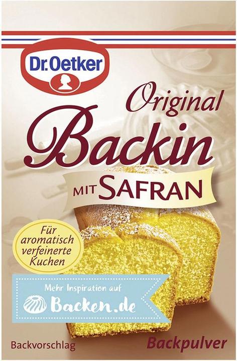 Produktbild Dr. Oetker Backpulver Backin mit Safran (48.90 g)