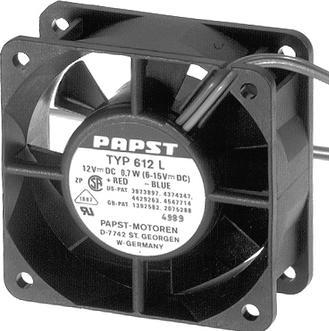 Image du produit Papst Ventilateur coussinet 80mm 33m3/h 12V (80 mm, 1 x)
