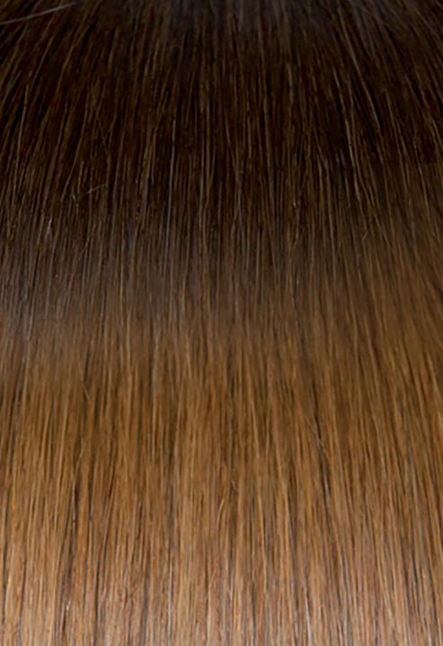 Seiseta Classic Keratin Fusion Glatt Ombré 6/27 Hellbraun-Tabakblond 50/55 cm (Hellbraun-Tabakblond, 55 cm)