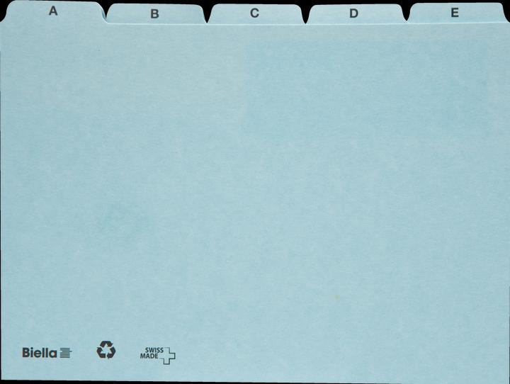 Biella Kartei-Leitkarten Alphabet A - Z blanko (A4, 450 g/m², 25 x)