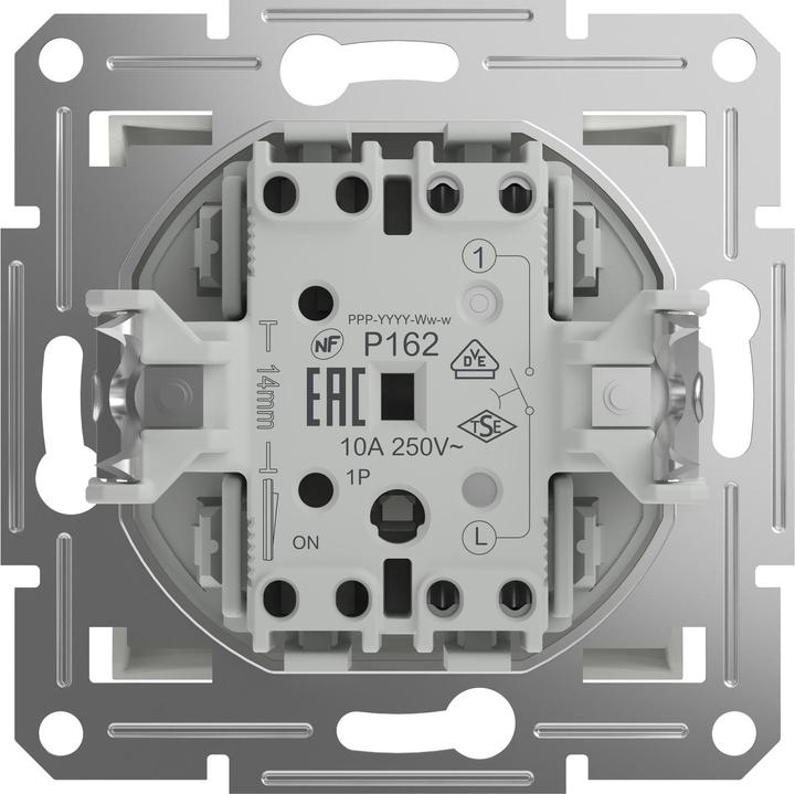 Image du produit Schneider Electric Bouton-poussoir Asfora Blanc (RAL 9003) EPH0770121D