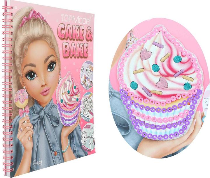 Image du produit Top Model TOPModel - Cake & Bake Colouring Book With Sequins ( 0413386 )