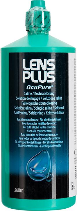 Actual product image Lens Plus OcuPure (Saline solution Lens solution, 360 ml)