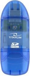 Image du produit Titanum TA101B - MMC,MS Duo,MS PRO Duo,RS-MMC,SD,SDHC,xD - Bleu - 480 Mbit/s - USB 2.0 - (USB 2.0)